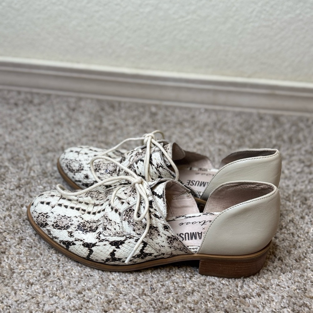 Amuse Society X Matisse Amuse Me Loafer Snake Print Leather